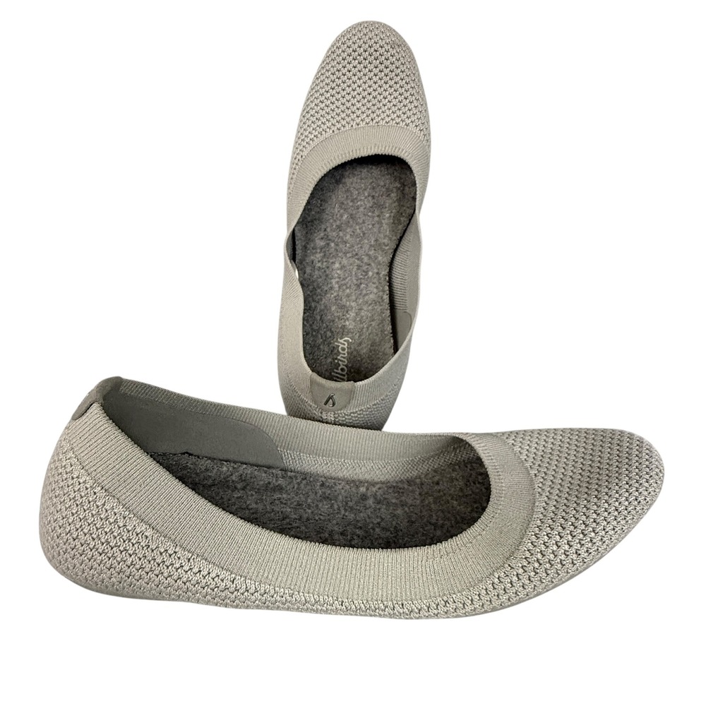 Allbirds‎ Shoes Wool Knit Ballet Flats Light Gray Comfort Shoes Women's 8.5